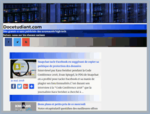 Tablet Screenshot of docetudiant.com